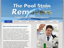 Tablet Screenshot of poolstainremovers.com